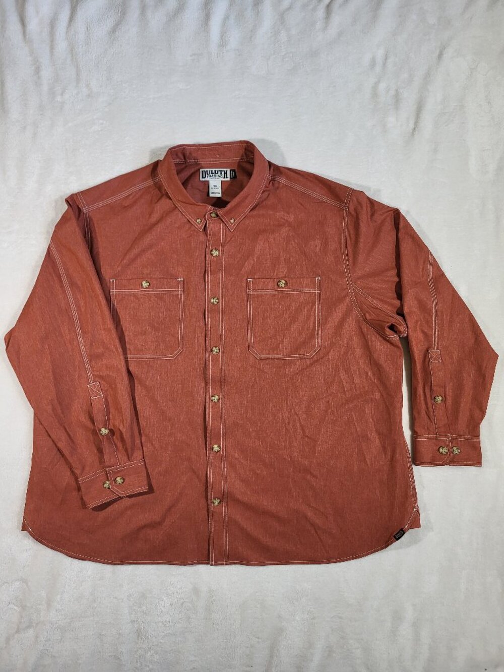 Duluth Trading Co Men's 3XL Relaxed Fit Untucked Length Shirt NWOT